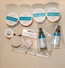 Lot of Gina K Glitter Gel, Embossing Powder, Glimmer Mist, Sequins, and More