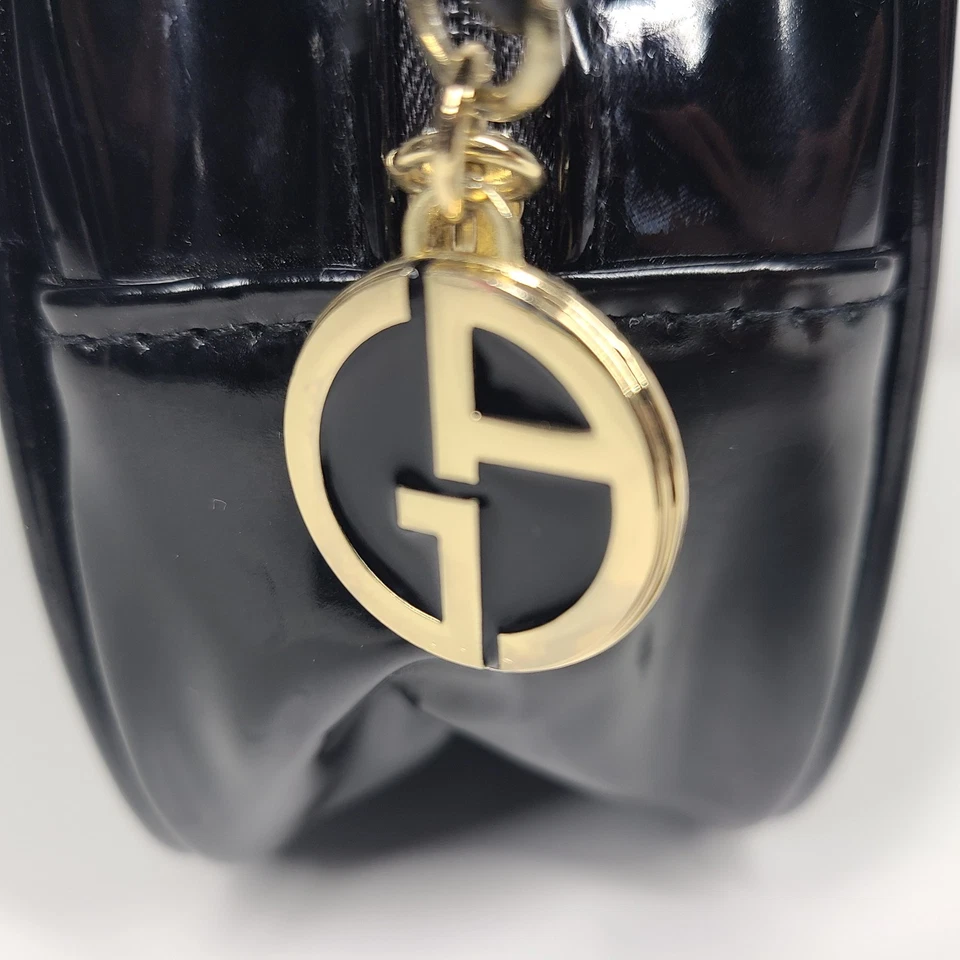 Giorgio Armani Perfumes Bolsa de Cosméticos Maquillaje Artículos de Aseo Bolsa Negra Foto 4 de 4
