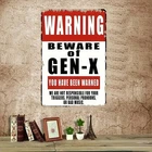 Beware of Gen-X Vintage Gen X Humor Tin Metal Signs Home Décor Wall Art 8x12