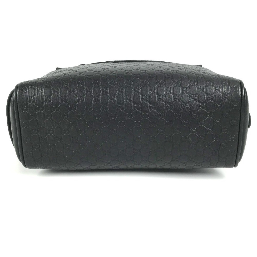 Gucci GG Logo Clutch Bag Black Leather Used with Handle Unisex thumbnail 5
