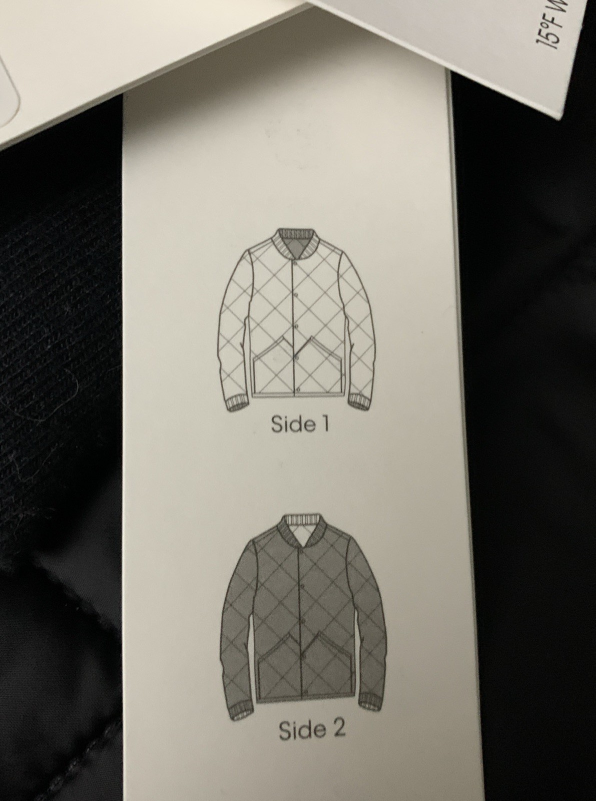 NWT Calvin Klein Quilted Puffy Coat Mens Size Medium Reversible Black/Camo$195OC image 5