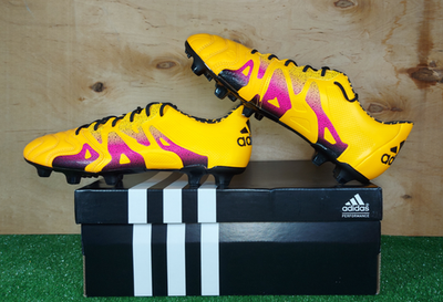 Adidas X 15.1 FG|AG Leather S74616 Yellow boots mens Football