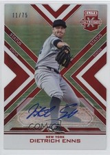 2016 Panini Elite Extra Edition Status Red Die-Cut /75 Dietrich Enns Auto s5j