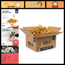 Natural Nail-Free Chicken Feet Dog Chews 100-Pack  Rawhide-Free, Long-Lasting T