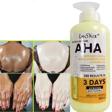 AHA Strong Brightening Body Cream Hydroxy Acid Vitamin C Whitening 500ml USA