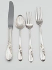 Vintage May Melody International Sterling Silver 4pc Setting Knife Forks Spoon