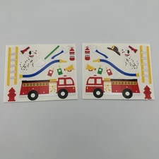Mrs Grossman FIREFIGHTERS - 2 Sheets VINTAGE 1996 Stickers First Responder Read