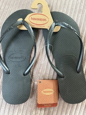 Havaianas Damen Flip Flops Sandale Zehentrenner, Grau, Größe 37-38 Neu