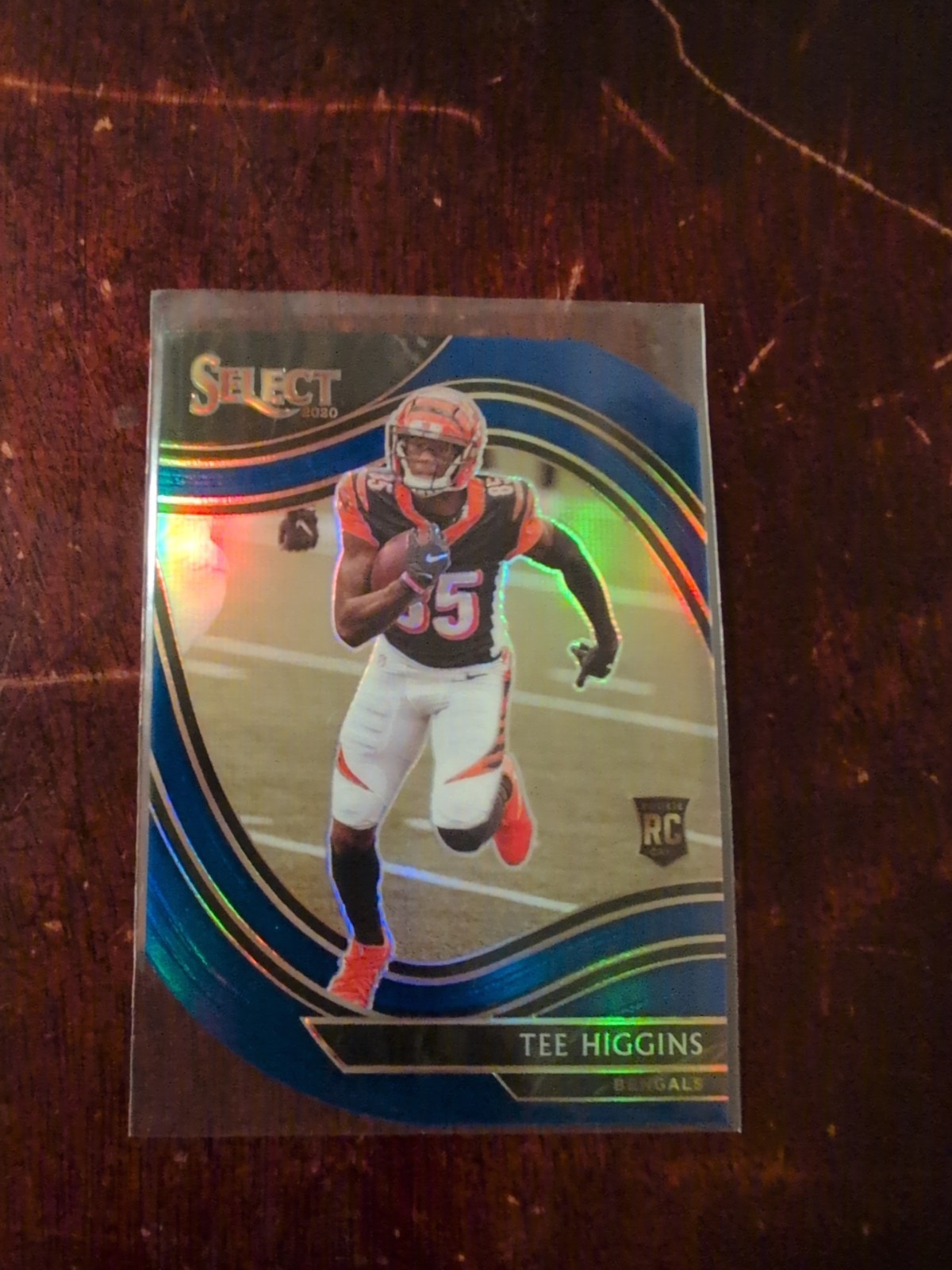 2020 Panini Select Field Level Tee Higgins #360 Blue Prizm Die-Cut (RC)
