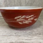Vintage Pyrex Autumn Harvest Wheat Mixing Bowl #403 2.5 Liter