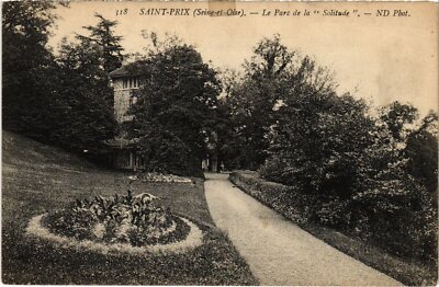 Old postcard Saint-Prix Le Parc de la Solitude FRANCE (1330556)