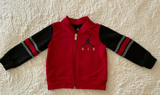 Air Jordan 12 18 Months baby boys LOGO full zip Track Jacket Black Jumpman red