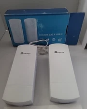 Wireless Bridge 5.8G  300Mbps Outdoor CPE WiFi Extend Network 14DBi Antenna POE