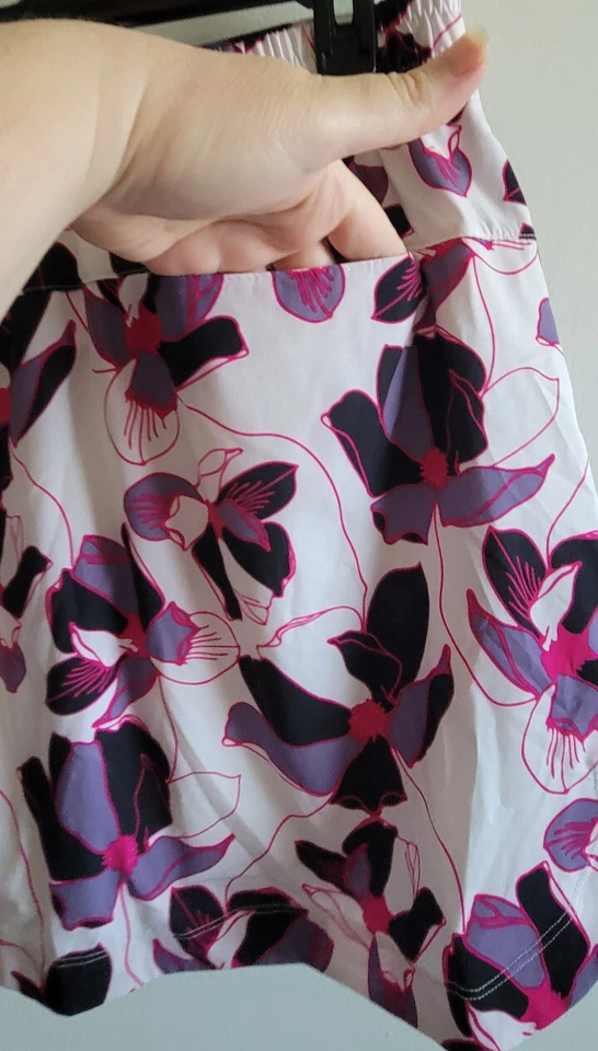 Mujer Slazenger Floral Skort Talla M Abstracto Morado Rosa Flores Foto 4 de 4