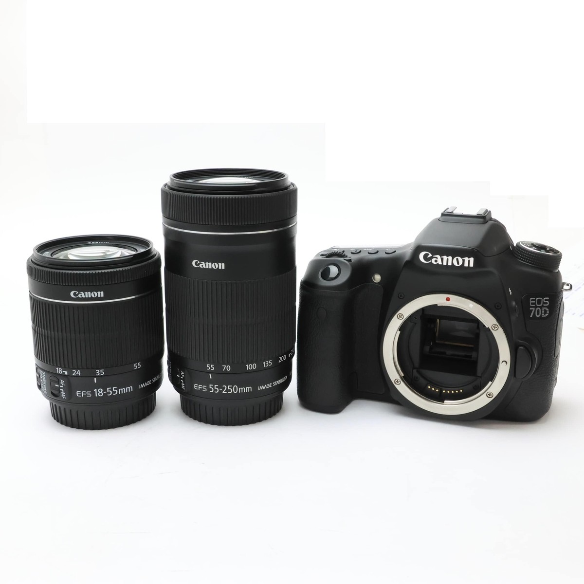Canon EOS 70D EF-S18-55 IS STM + EF-S55-250 IS STM Kit #103