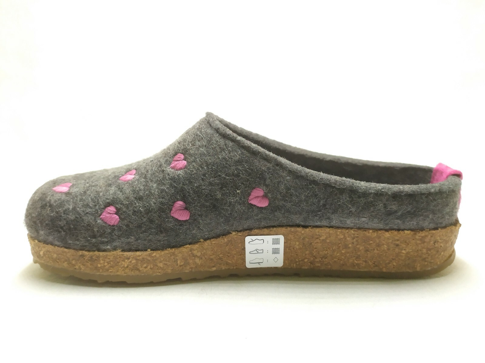 Haflinger Grizzly Wave Pantofole Donna In Lana 100% – Fodera Senza Fodera, Suola In EVA, Tacco Piatto 1,5 Cm, Calza Grande 1/2 Misura, Morbide E Confortevoli - 5