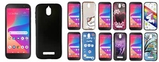 Tempered Glass / SLIM TPU Skin Cover Phone Case For Blu View 2  B130DL / B131DL