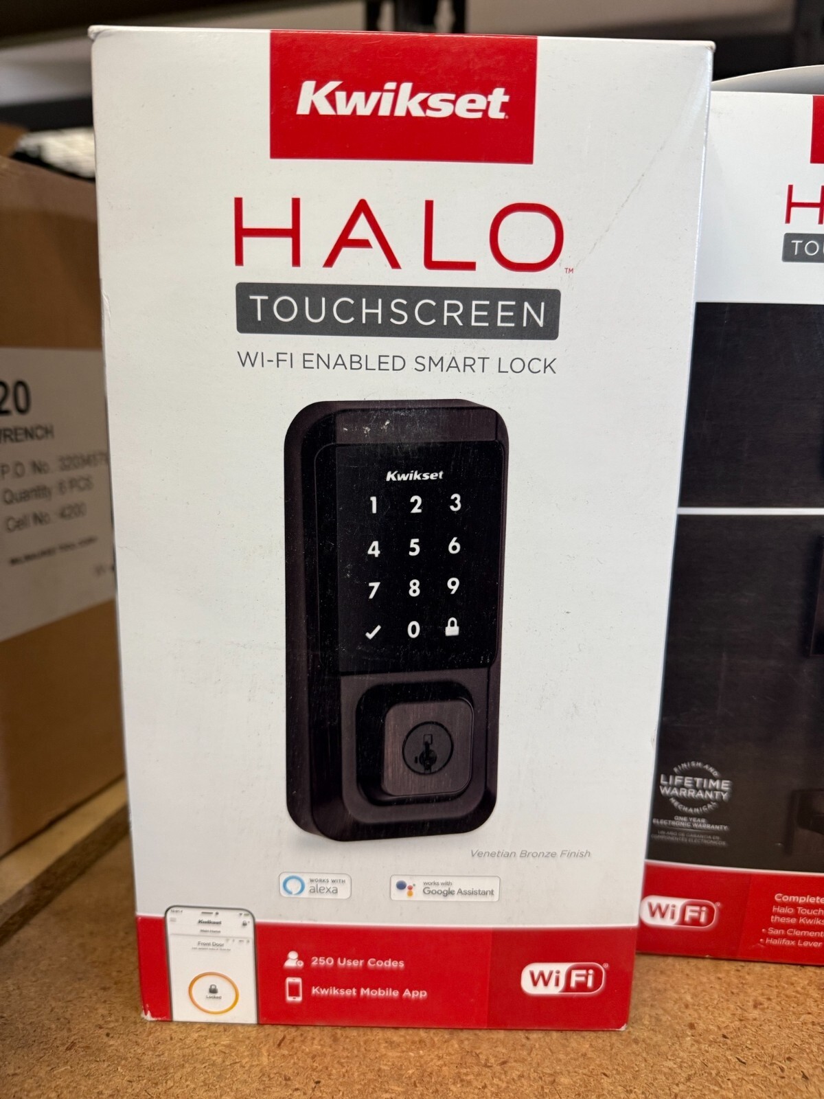 Kwikset Halo Smart Keyless Touchscreen Deadbolt in Venetian Bronze - New-image