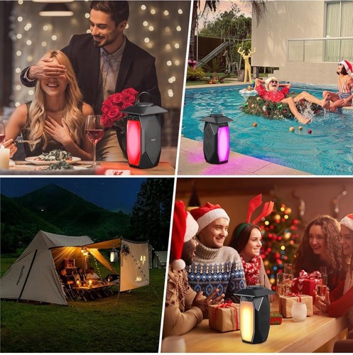 Olafus Outdoor Speakers Bluetooth 2 Pack, 50W True Wireless Stereo Lantern - Picture 10 of 10