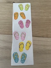 Mrs. Grossman’s Vintage Stickers Beach Theme Sandals 2007.    (2 Strips)