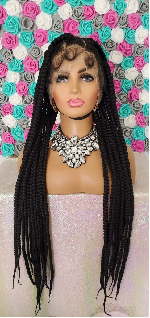 360 full laced Box Braided Wig 32 inch | eBay display picture 2