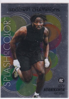 2023 Uppe Deck Goodwin Champions No. SCP-90 Izzy Abanikanda Splash of Color