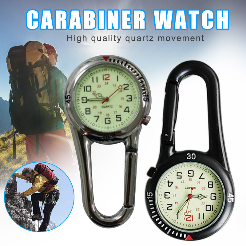 Glow in The Dark Unisex Belt Fob Watch for Doctors Nurses Hiking Mountaineering