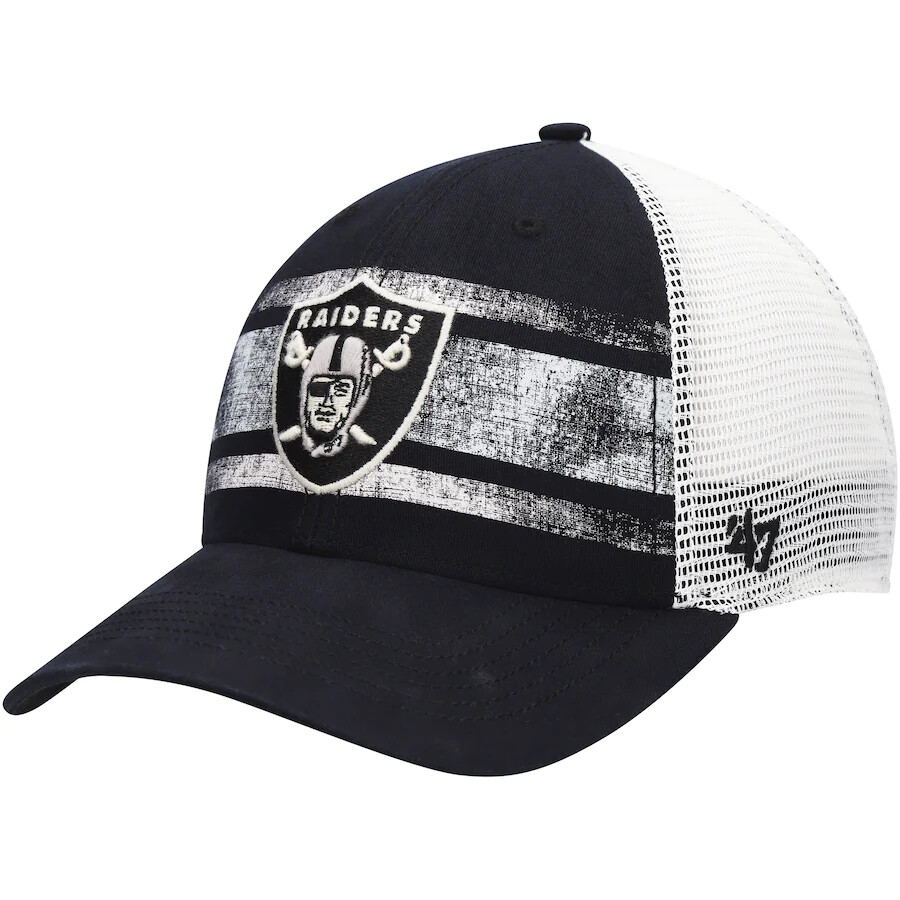 Las Vegas Raiders NFL '47 Interlude MVP Mesh Snapback Cap Hat Adjustable  Men's