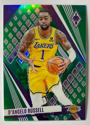 2023-24 Panini Phoenix D'Angelo Russell Green 1/5 Jersey Number Match