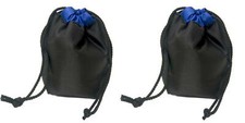 LOT OF 2 Bower SC917 Small Lens Pouch for Lenses up to 4.5 Inches