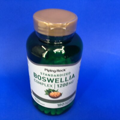 Piping Rock Standardized Boswellia Complex  1200 MG Herbal Supplement  180 Caps.