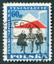 POLAND 1959 60g SG1125 used NG 1000 Schools for Polish Millennium ##W26