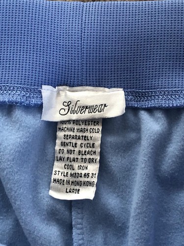 NWT Women's Woven High-Rise Track Pants Blue Size large smoke free pet free home - Picture 9 of 13
