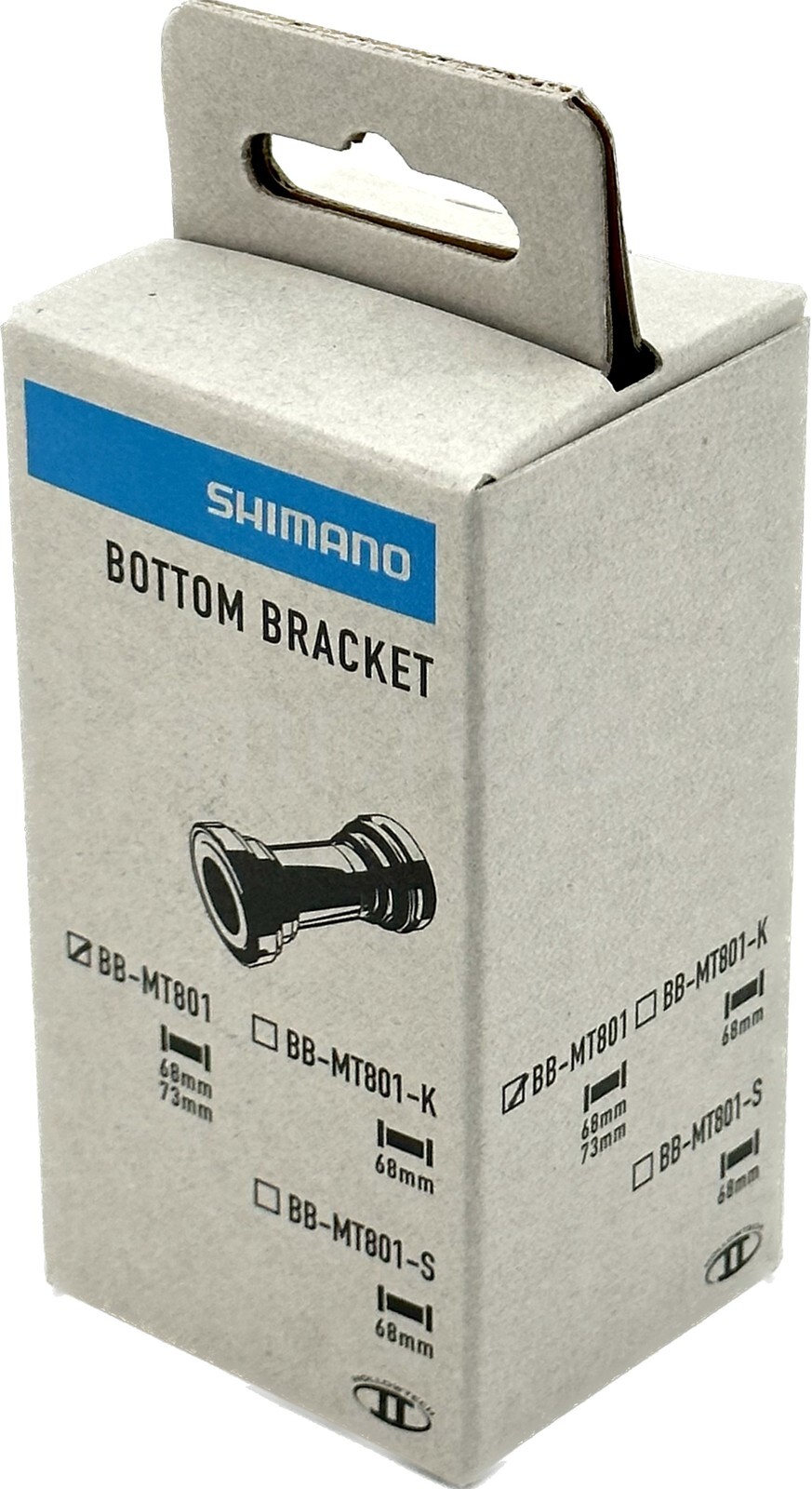 SHIMANO DEORE XT BB-MT801 Bike BB Threaded Bottom Bracket 68/73mm shell ...