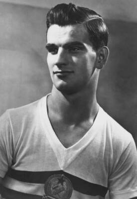 Hungarian footballer S�ndor Kocsis Forward Hungary Budapest Hon- 1956 Old Photo