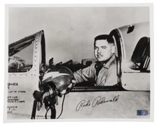 DONALD 'RODE' RODEWALD Signed WWII 8×10 Photo (AIV COA)