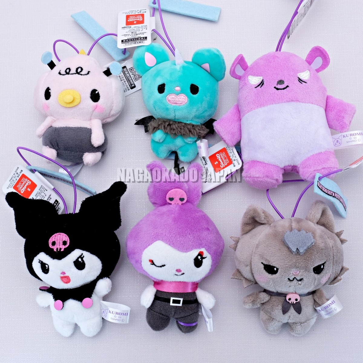 Sunrio KUROMI'S PRETTY JOURNEY Mascot Plush Set of 6 New Romina