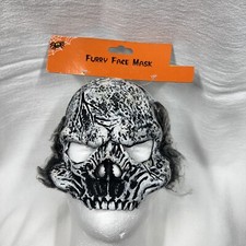 Halloween Mask Costume Furry Face Skeleton Creepy Party Props Scary
