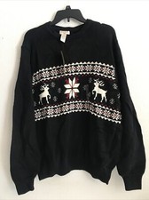 Dockers Men's L Holiday Sweater Black Retails 65 5hmbx-41-3 