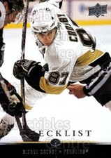 2008-09 Upper Deck #200 Sidney Crosby, Checklist