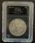 1882 O/S Morgan Silver Dollar In A Bradford Exchange Slab