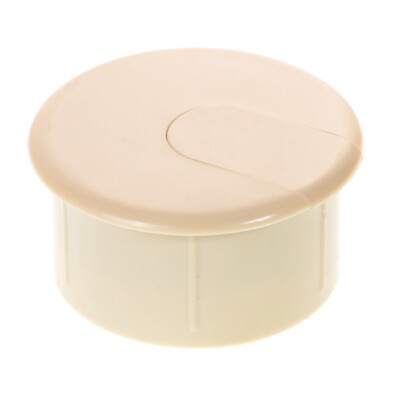 2'' Beige Computer Desk Table Port Wire Cable Hole Cover Grommet