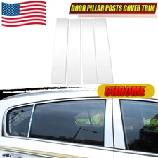 2004-2014 For Ford F150 Door Post Pillar Trim Chrome Window Cover Accessories US