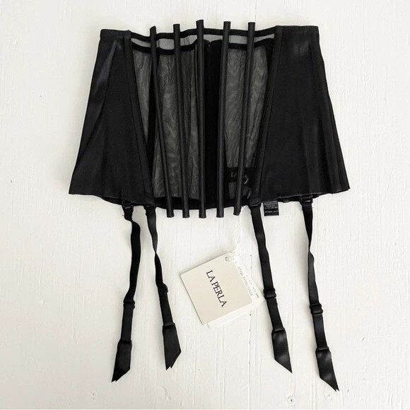 Porte-jarretelles La Perla Frames Rouge - Taille Regular, Tulle, Neuf Avec étiquettes