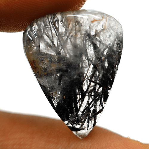 4 Pcs Natural Tourmaline Rutile Quartz Hi-Grade 28mm-39mm Cabochon Gemstones Lot - Picture 6 of 11