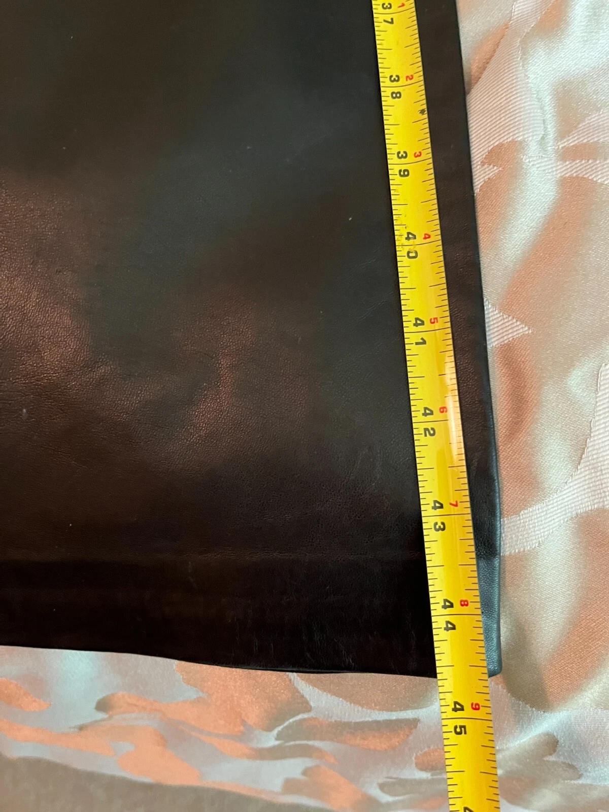 Pantaloni vintage Versace in pelle morbida con burro nero taglia 42