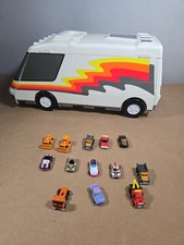 Vintage 1991 Galoob Micro Machines Super Van City Playset Boxed + 13 Vehicles