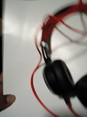 Jabra HSC017 Wired On-Ear Headset 3.5mm Jack Black Red Cable | eBay