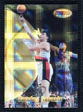 1997-98 Bowman's Best Atomic Refractor Arvydas Sabonis #89 HOF 0d44