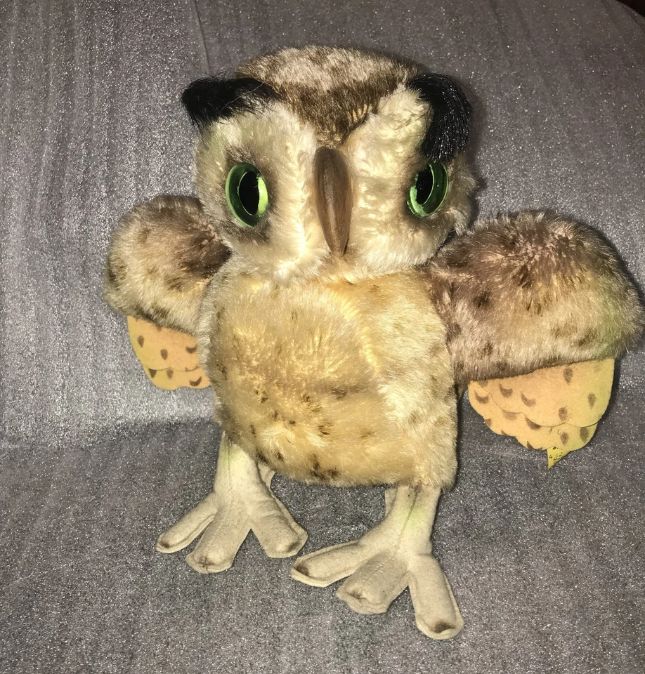 Steiff Eule Wittie 4322,00 mit Knopf & Fahne Plüschtier Vintage Germany 60-70er - Bild 4 von 4